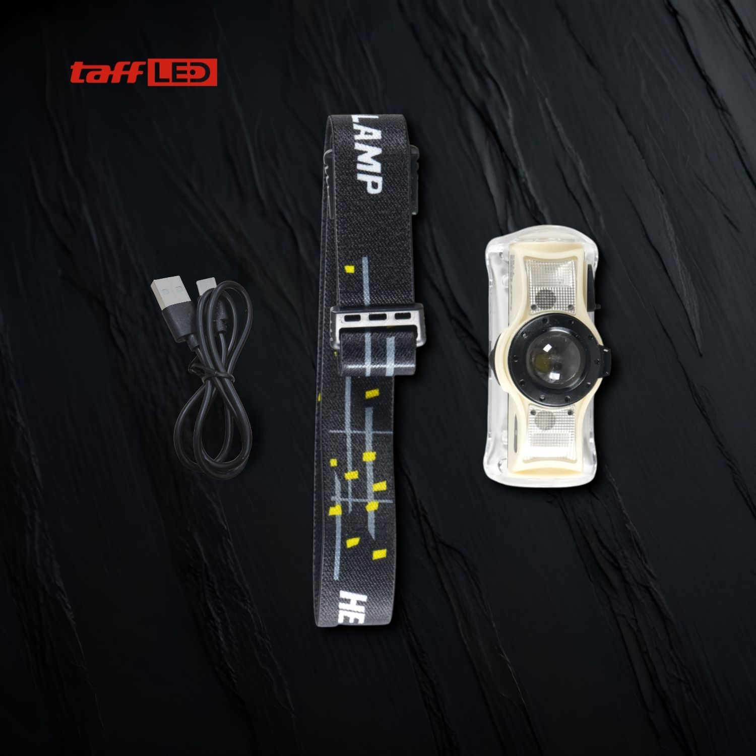TaffLED Headlamp Flashlight Senter LED Kepala Rechargeable Sensor - HE52 Gambar produk TaffLED Headlamp Flashlight Senter LED Kepala Rechargeable Sensor - HE52
