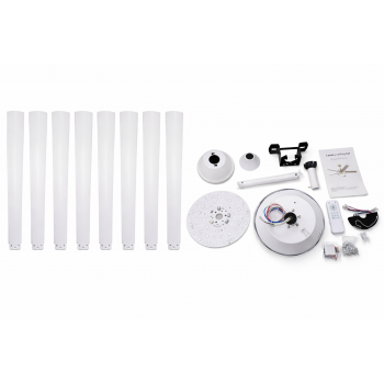 Gambar produk SOVE Kipas Angin Gantung Lampu LED Tri Color with Remote 70 Inch - SR016