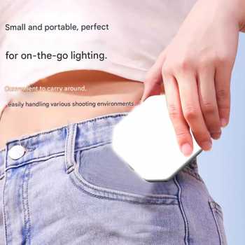 Gambar produk CAMOLO Lampu LED Fill Light Selfie F01 3in1 Color Clip Magnetic 800mAh - CL-V20