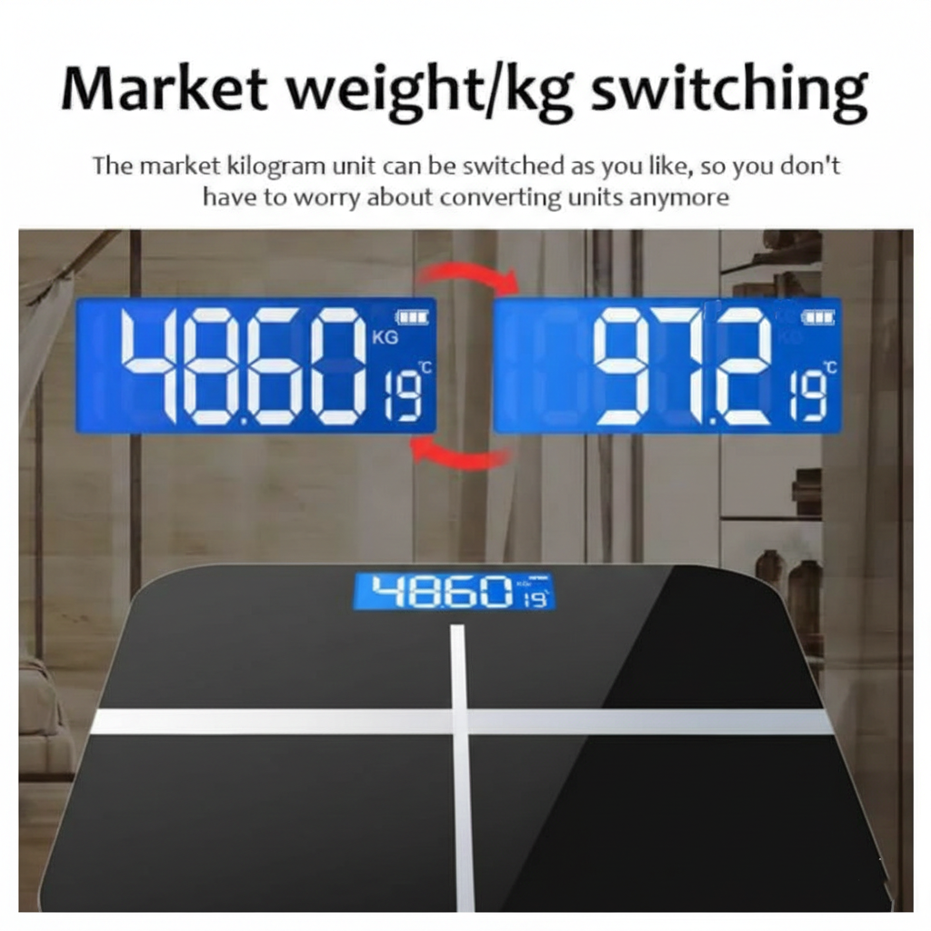 LIFEHOOD Timbangan Badan Digital Scale LED Display 180kg Charging - SC-08 Gambar produk LIFEHOOD Timbangan Badan Digital Scale LED Display 180kg Charging - SC-08