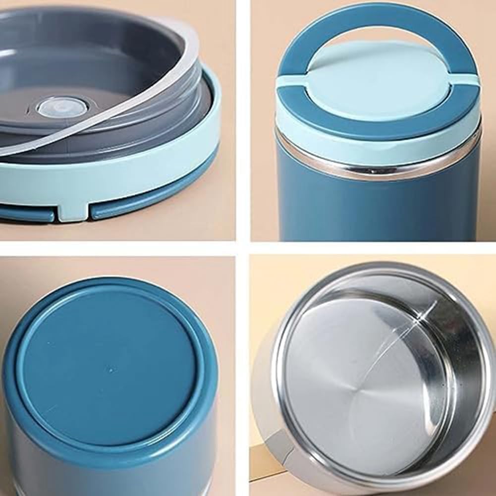 Tassety Kotak Makan Lunch Box Soup Stainless Steel 201 1000ml with Lid - TS-20 Gambar produk Tassety Kotak Makan Lunch Box Soup Stainless Steel 201 1000ml with Lid - TS-20