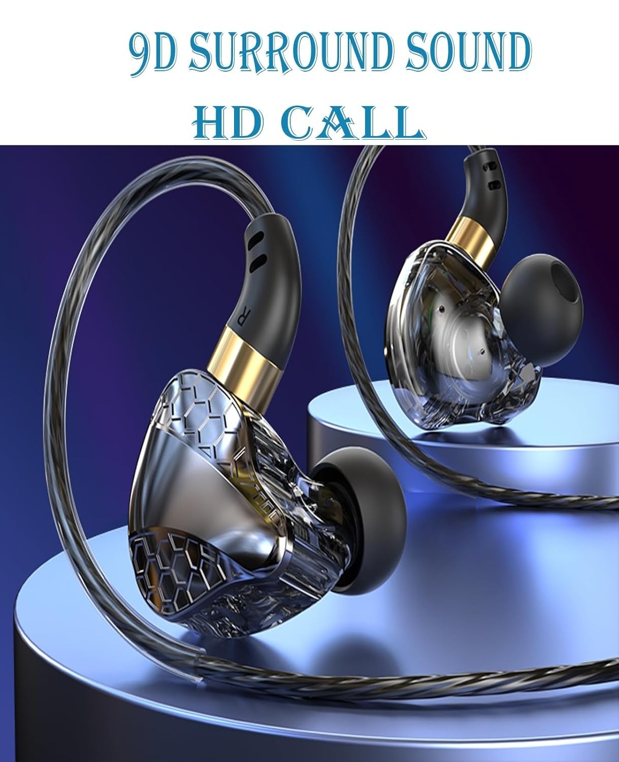 WKZ Earphone In-Ear Subwoofer Gaming Computer Sports with Microphone - S18 Gambar produk WKZ Earphone In-Ear Subwoofer Gaming Computer Sports with Microphone - S18