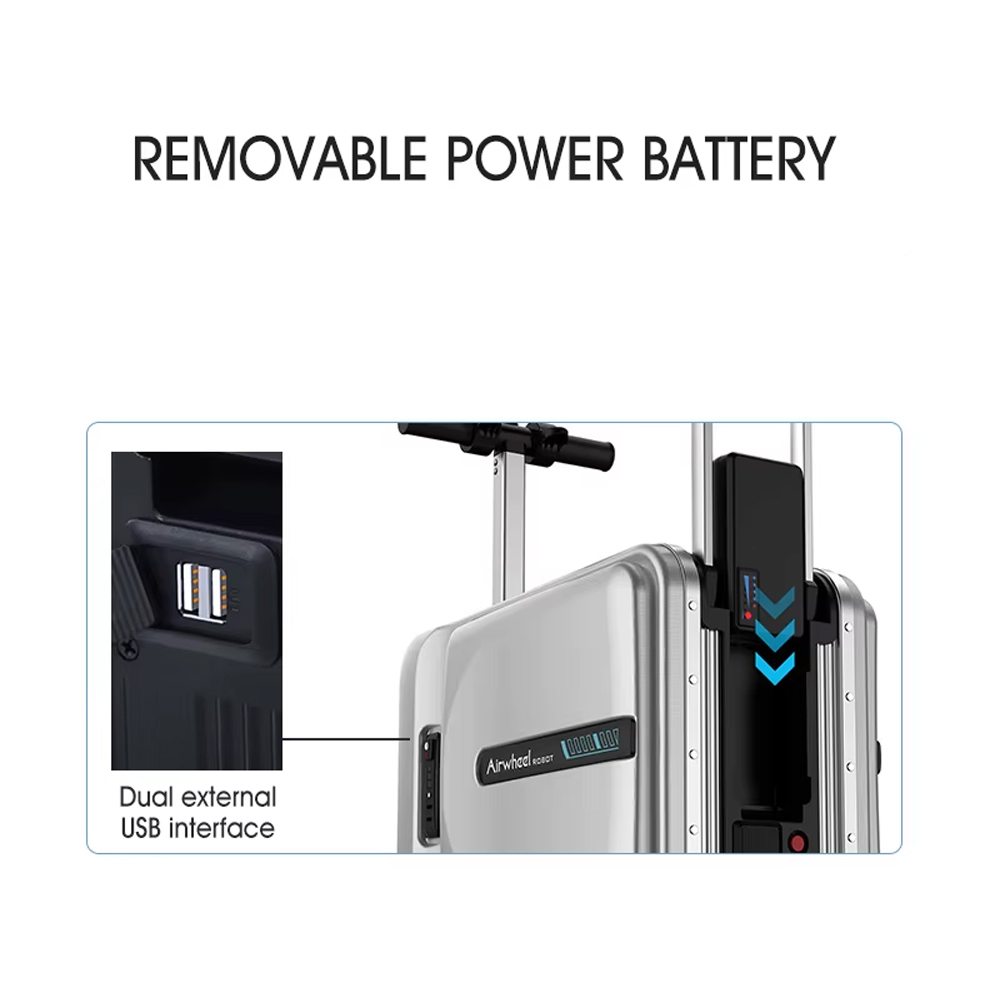 TaffGO Koper Skuter Elektrik Airwheel Style Luggage 2600mAh 24 Inch - SE50 Gambar produk TaffGO Koper Skuter Elektrik Airwheel Style Luggage 2600mAh 24 Inch - SE50