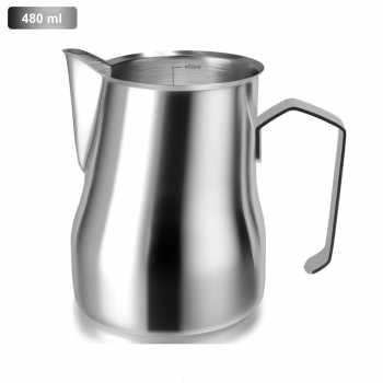 OneTwoOne Teko Kopi Milk Frothing Pitcher Stainless Steel Crane Mouth - AA050