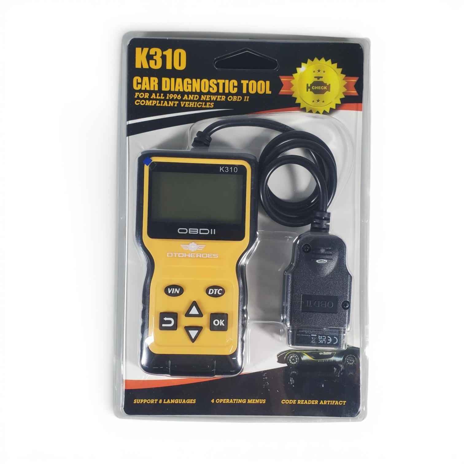 OTOHEROES Alat OBD2 Pembaca Kode Diagnostik Mobil Otomotif - K310 Gambar produk OTOHEROES Alat OBD2 Pembaca Kode Diagnostik Mobil Otomotif - K310