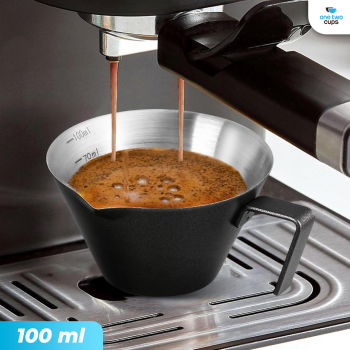 One Two Cups Gelas Takar Kopi Espresso Stainless Measuring Cup 100ml - HN-10