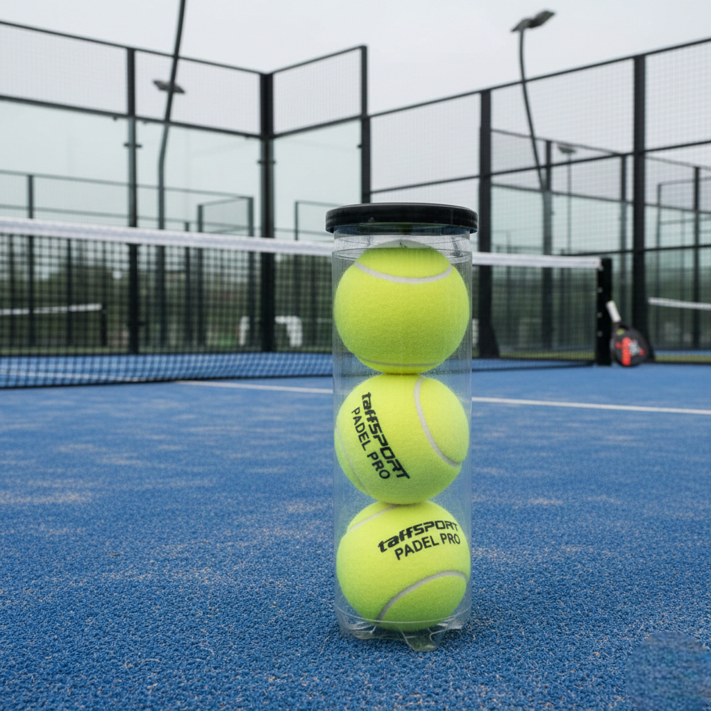 Gambar produk TaffSPORT PRO Bola Padel Ball Natural Rubber Core Felt Wool 3 PCS - X30