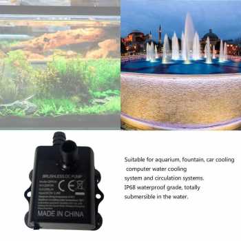 Gambar produk QIAORAN Pompa Air Celup Multifungsi Aquarium Submersible Pump 5V 2.4W - QR50A