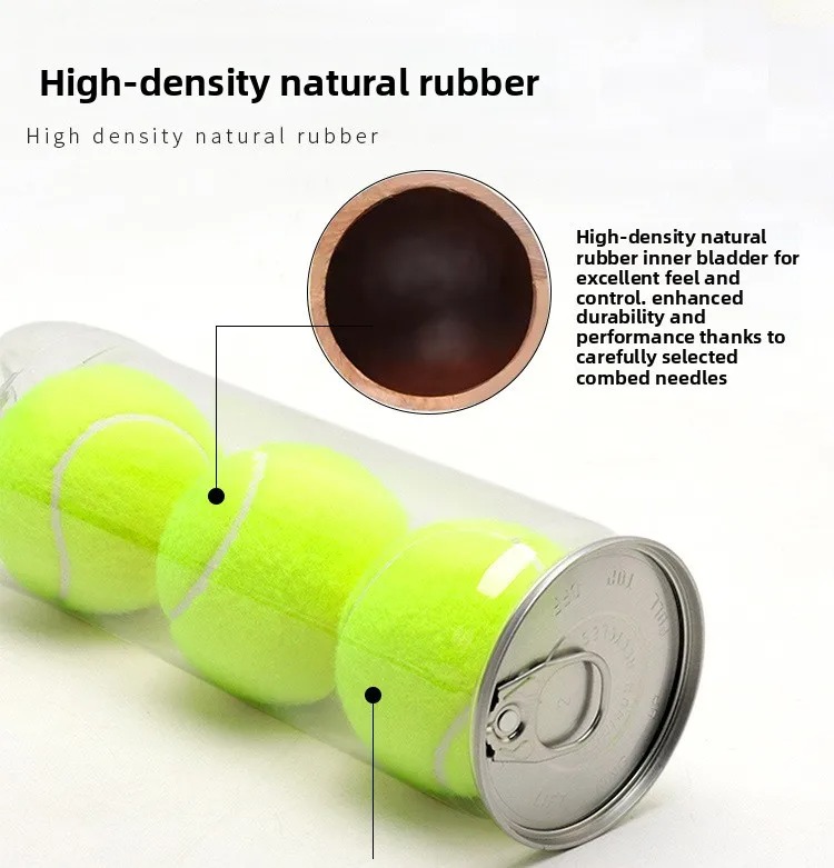 Gambar produk TaffSPORT PRO Bola Padel Ball Natural Rubber Core Felt Wool 3 PCS - X30