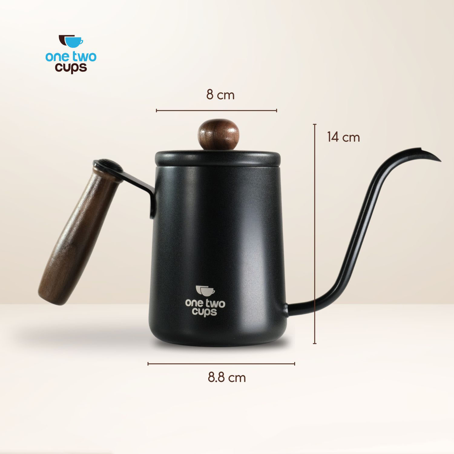 One Two Cups Teko Kopi Leher Angsa Gooseneck Pour Over Kettle 600ml - OTC-36 Gambar produk One Two Cups Teko Kopi Leher Angsa Gooseneck Pour Over Kettle 600ml - OTC-36