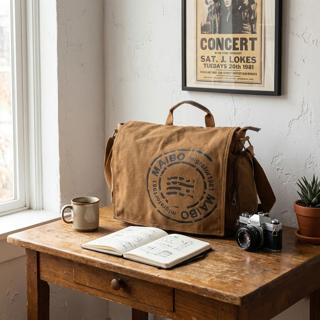 Maibo Manjianghong Tas Selempang Pria Messenger Bag Canvas Printing - 1124 Gambar produk Maibo Manjianghong Tas Selempang Pria Messenger Bag Canvas Printing - 1124