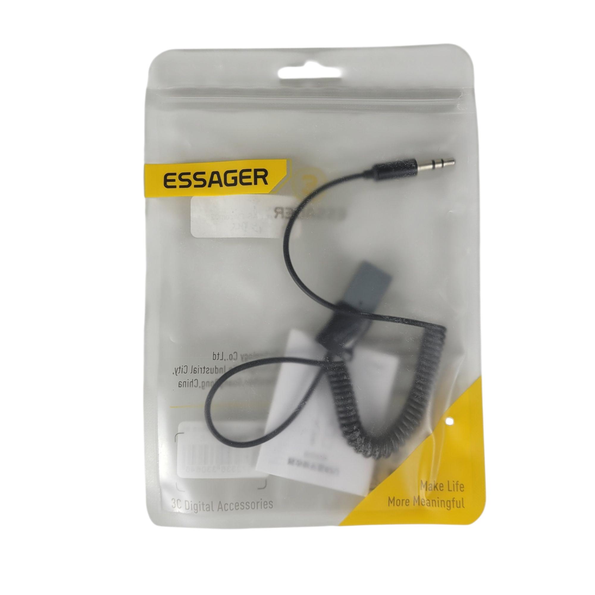 ESSAGER Audio Bluetooth Receiver Adapter 5.0 USB AUX Spring Wire - EBT-YH01-P Gambar produk ESSAGER Audio Bluetooth Receiver Adapter 5.0 USB AUX Spring Wire - EBT-YH01-P