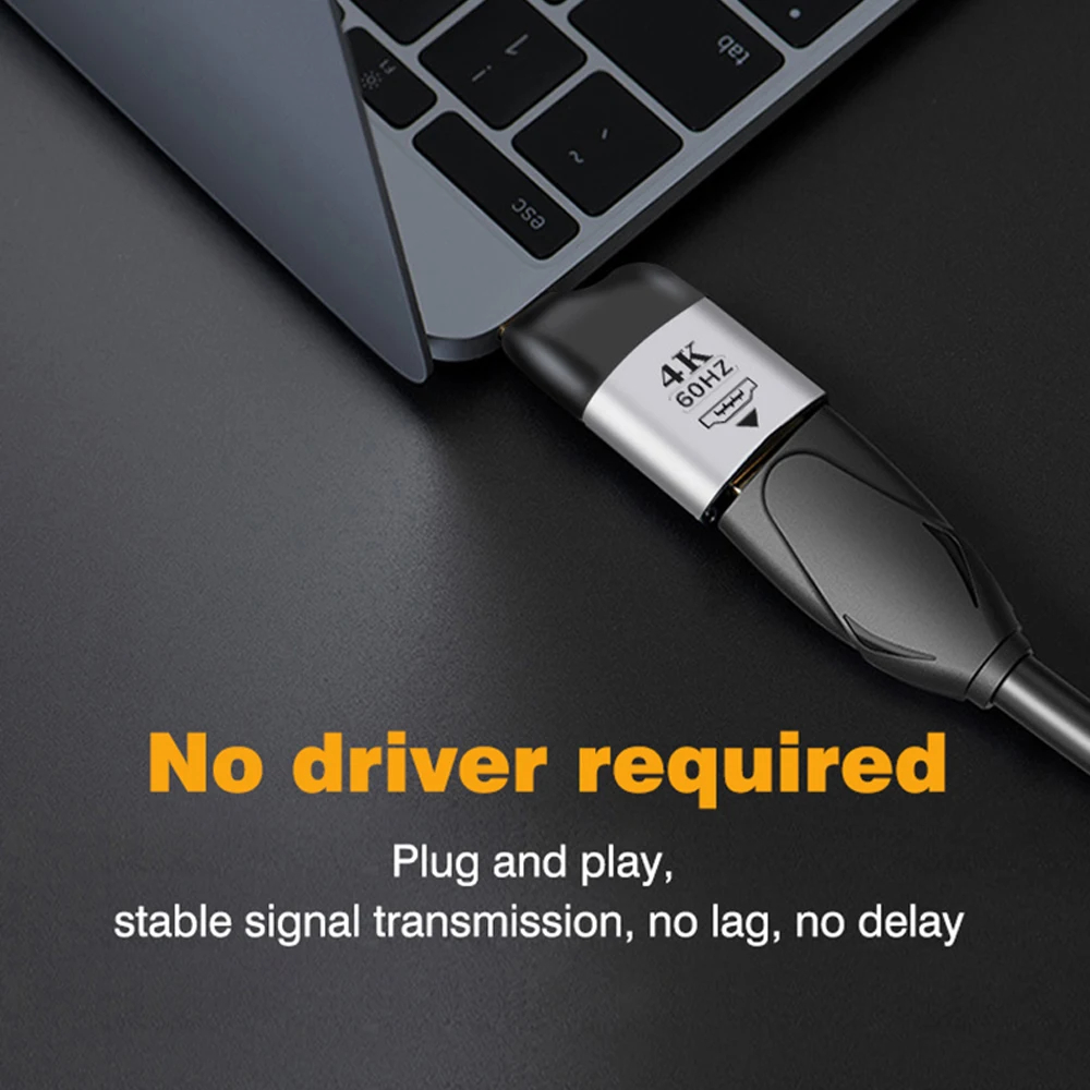 Gambar produk DZST OTG Adapter DP to Type C Display Port Female to Type C Male - D080