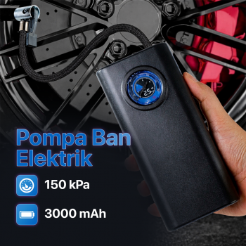 EAFC Pompa Ban Mobil Elektrik Inflator Portable 150kPa 3000mAh - SCK619-5