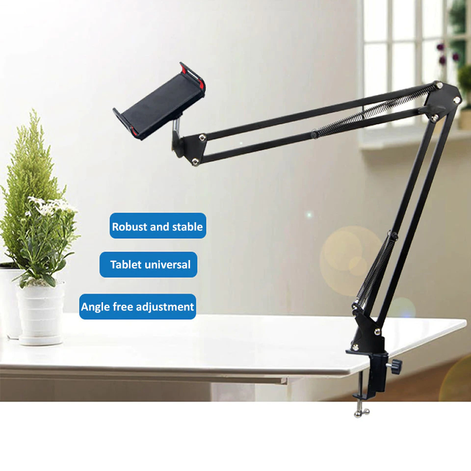 OUTMIX Lazypod Smartphone Tablet Bracket Long Arm 360 Degree - OU-10 Gambar produk OUTMIX Lazypod Smartphone Tablet Bracket Long Arm 360 Degree - OU-10