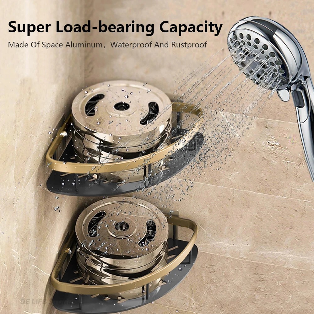 ETomey Rak Gantung Kamar Mandi Bathroom Organizer Double Layer - ET35 Gambar produk ETomey Rak Gantung Kamar Mandi Bathroom Organizer Double Layer - ET35