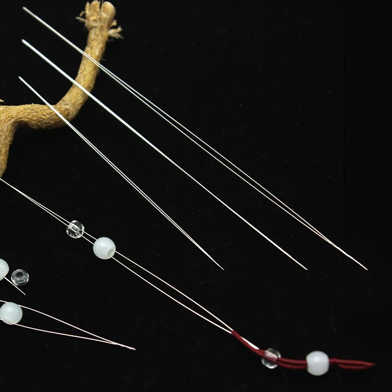 NOCICIU Jarum Manik-Manik Lentur DIY Gelang Steel 5 Size 10 PCS - MJ-100 Gambar produk NOCICIU Jarum Manik-Manik Lentur DIY Gelang Steel 5 Size 10 PCS - MJ-100