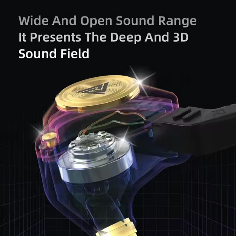 QKZ Earphone In-Ear Wired 3.5mm Detachable HiFi Stereo Sound with Mic - AK3 Gambar produk QKZ Earphone In-Ear Wired 3.5mm Detachable HiFi Stereo Sound with Mic - AK3