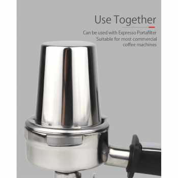 Gambar produk One Two Cups Dosing Cup Portafilter Espresso Machine Stainless Steel 51mm - YXA046