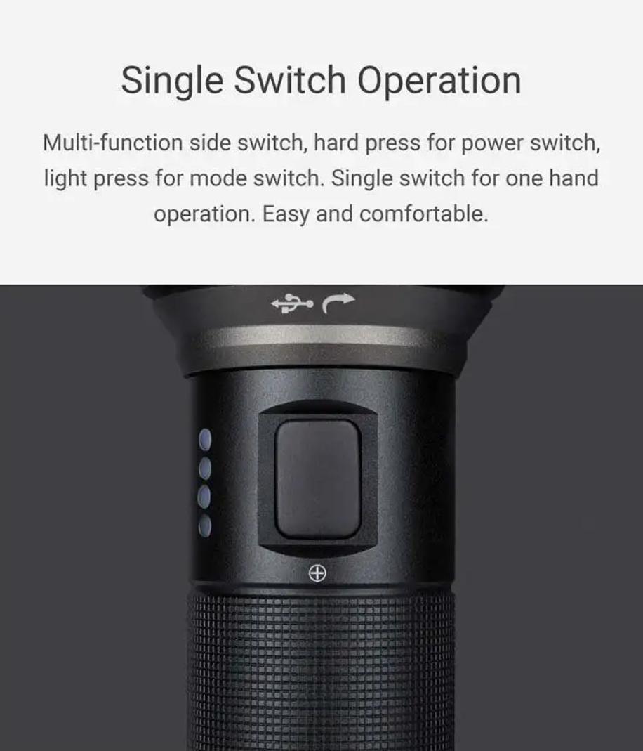 NEXTORCH Senter LED EDC Flashlight Rechargeable IPX7 2000 Lumens - E30 Gambar produk NEXTORCH Senter LED EDC Flashlight Rechargeable IPX7 2000 Lumens - E30