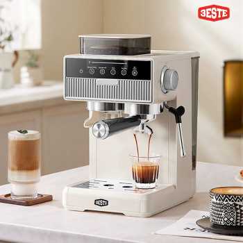 Trieste Mesin Kopi Espresso Coffee Frothing Grinding 20 Level 1350W - BG658T