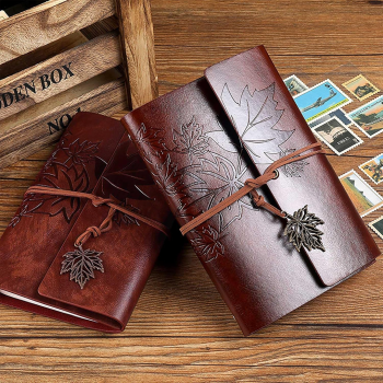 Gambar produk Toddi AIMEE Buku Catatan Binder Notebook Cover Kulit Vintage Maple A5 - ZB-16