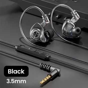 VAORLO Earphone In-Ear Wired 3.5mm HiFi 9D Stereo Surround with Mic - S28