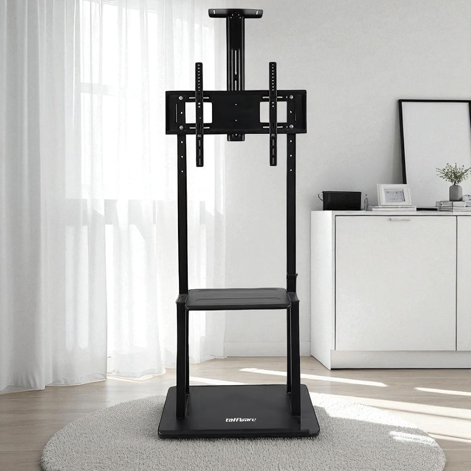 Taffware Bracket TV Floor Stand Wheel VESA 600x400 for 40-75 Inch TV - KM-1700S Gambar produk Taffware Bracket TV Floor Stand Wheel VESA 600x400 for 40-75 Inch TV - KM-1700S