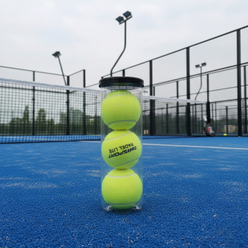 TaffSPORT Lite Bola Padel Ball Natural Rubber Core Felt Wool 3 PCS - X33