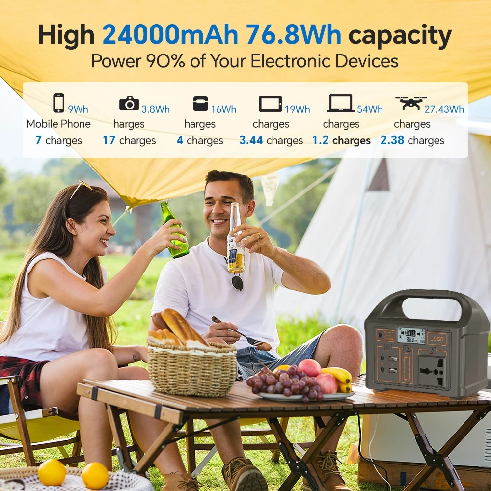 Gaiaray Portable Power Supply Station Outdoor Generator 100W 24000mAh - OKD200 Gambar produk Gaiaray Portable Power Supply Station Outdoor Generator 100W 24000mAh - OKD200