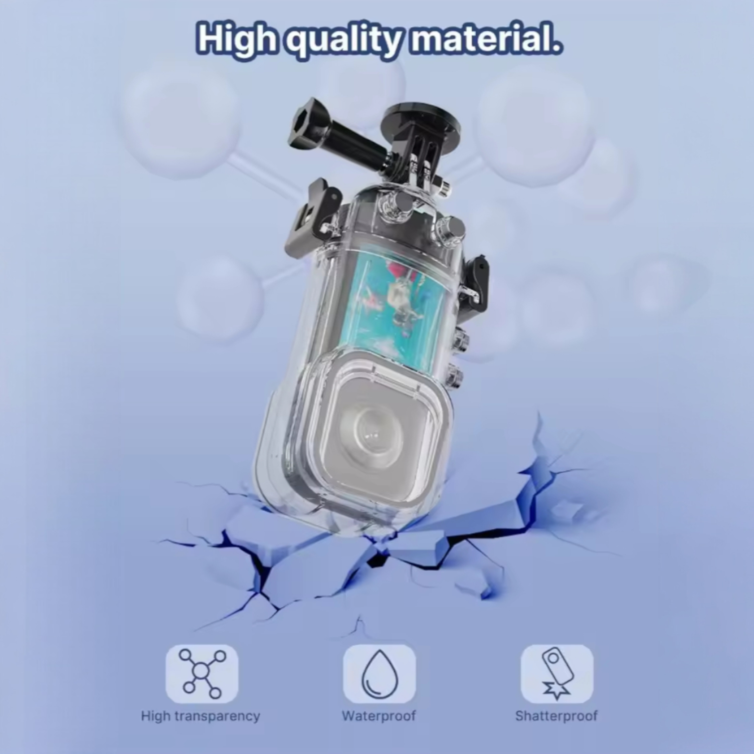 MODA Casing Anti Air Waterproof Action Camera Case for Insta360 X3 45M - DV4 Gambar produk MODA Casing Anti Air Waterproof Action Camera Case for Insta360 X3 45M - DV4