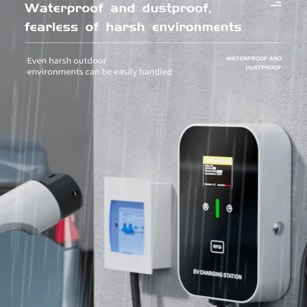 DUTRIEUX Charger Mobil Listrik EV Bluetooth WiFi APP Type 2 Female 32A 11kW 3 Phase - V55 Gambar produk DUTRIEUX Charger Mobil Listrik EV Bluetooth WiFi APP Type 2 Female 32A 11kW 3 Phase - V55