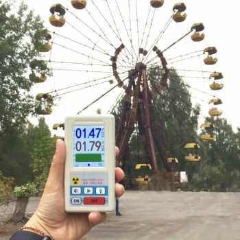 Myhtiger Alat Deteksi Radiasi Nuklir Geiger Counter Alarm Digital LCD - BR-6