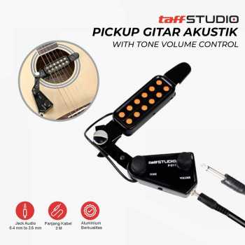 Gambar produk TaffSTUDIO Pickup Gitar Akustik With Tone Volume Control - P-011
