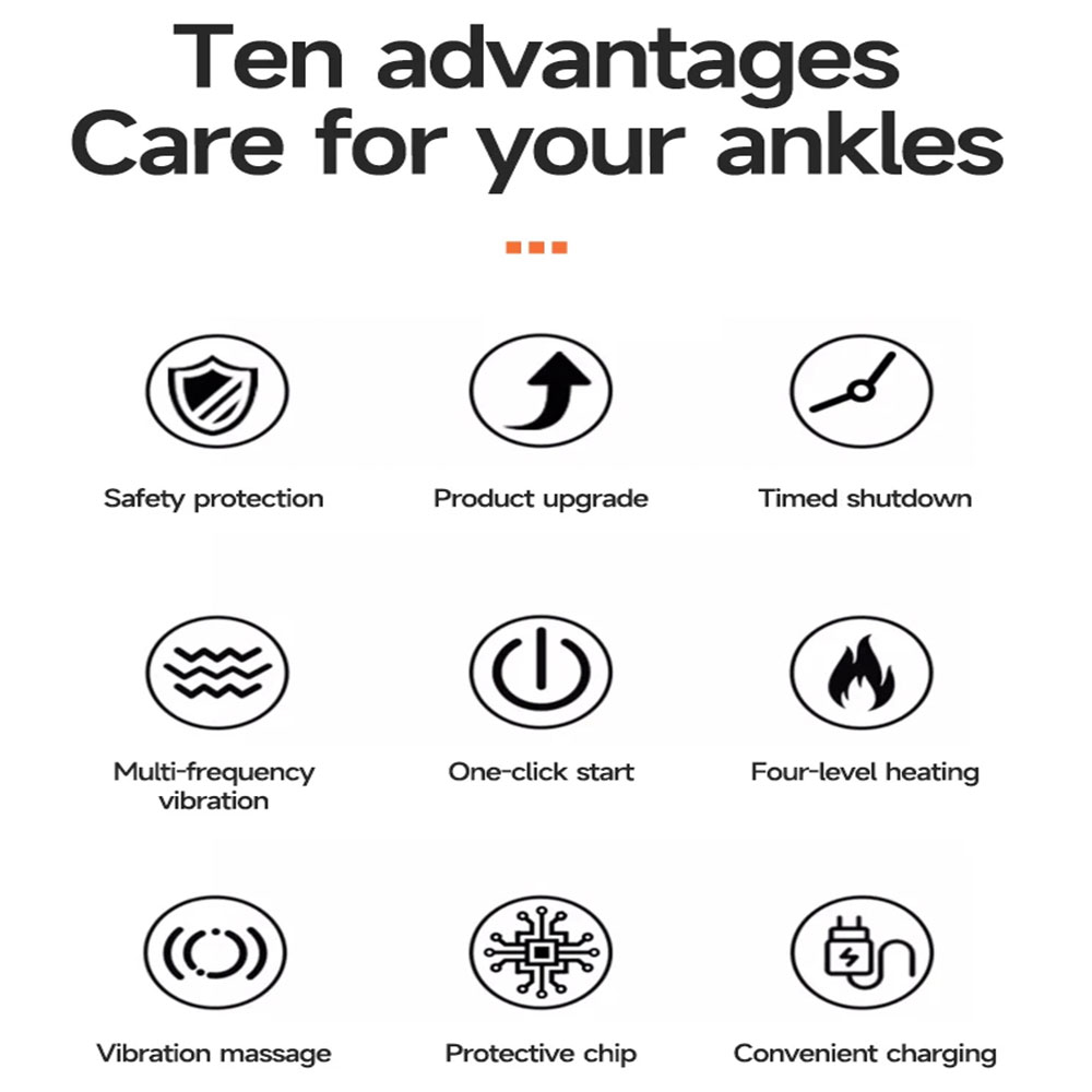 Emsense Alat Pijat Terapi Ankle Heating Massager 4 Speed 8 Mode - HE02 Gambar produk Emsense Alat Pijat Terapi Ankle Heating Massager 4 Speed 8 Mode - HE02