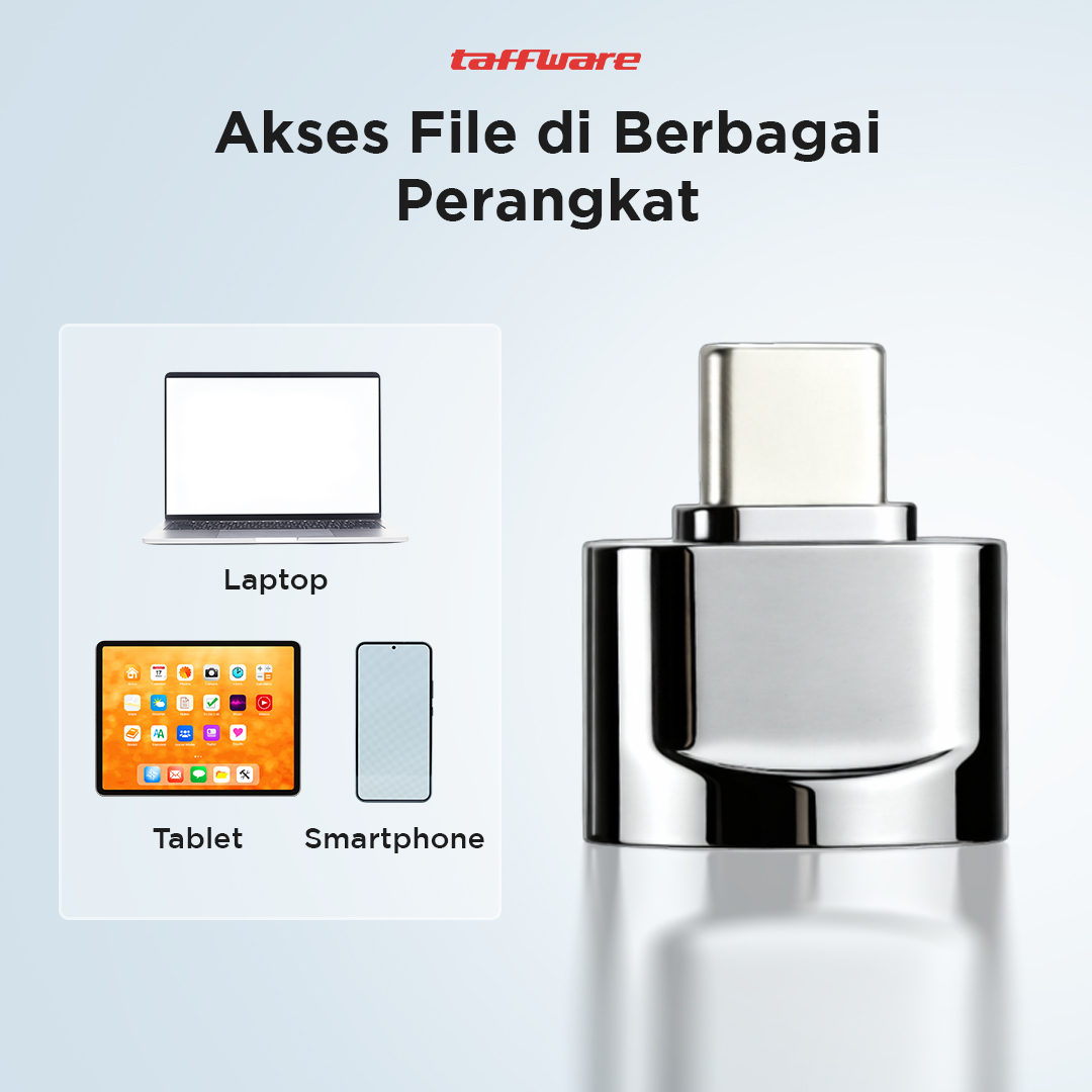 Gambar produk Taffware Card Reader USB Type C OTG MicroSD - P31