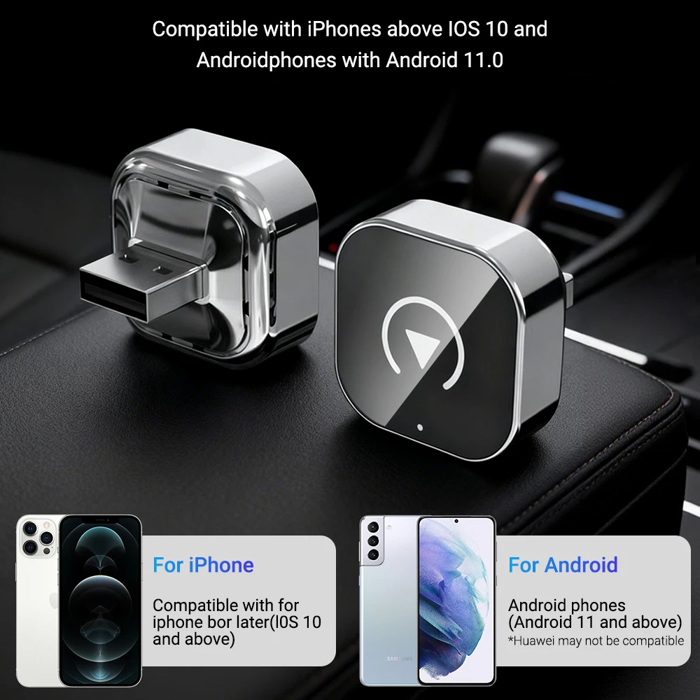 XUDA USB Dongle Wireless CarPlay Android Auto Cortex-A7 WiFi 5.8GHz - A70 Gambar produk XUDA USB Dongle Wireless CarPlay Android Auto Cortex-A7 WiFi 5.8GHz - A70