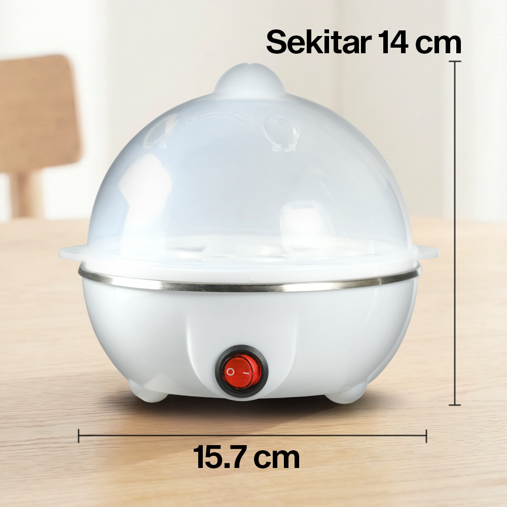 BONIN Alat Rebus Telur Elektrik Mini 7 Slot Egg Steamer 220V 350W - BN-10 Gambar produk BONIN Alat Rebus Telur Elektrik Mini 7 Slot Egg Steamer 220V 350W - BN-10