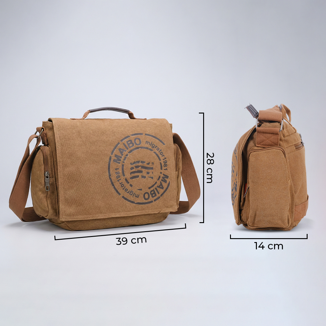 Maibo Manjianghong Tas Selempang Pria Messenger Bag Canvas Printing - 1124 Gambar produk Maibo Manjianghong Tas Selempang Pria Messenger Bag Canvas Printing - 1124