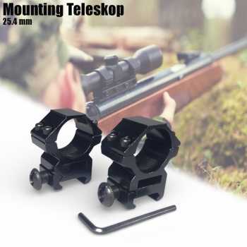 PICANY Mounting Teleskop Rifle Scope Mount Ring Picatinny Rail 25.4mm - PR-15M