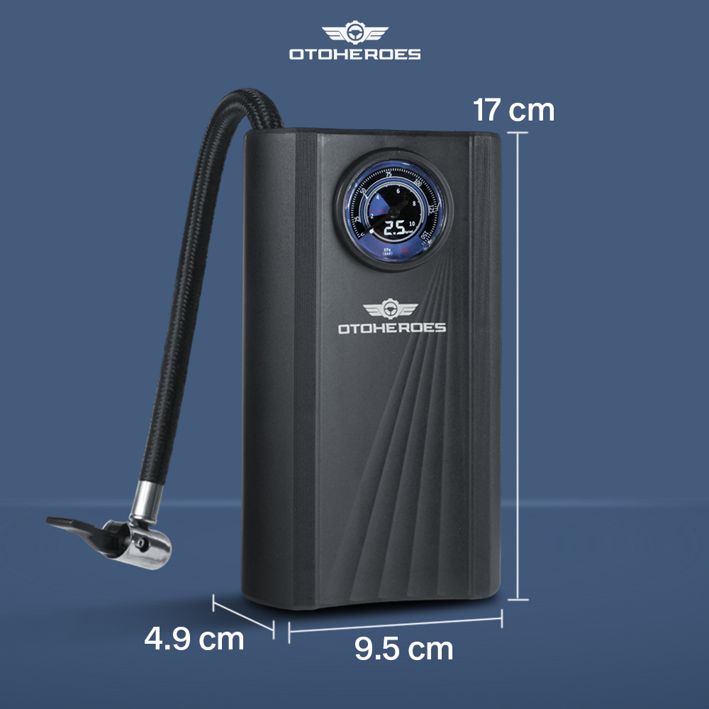OTOHEROES Pompa Ban Elektrik Portable Air Compressor DC 12V 150 PSI - SCK619-1 Gambar produk OTOHEROES Pompa Ban Elektrik Portable Air Compressor DC 12V 150 PSI - SCK619-1