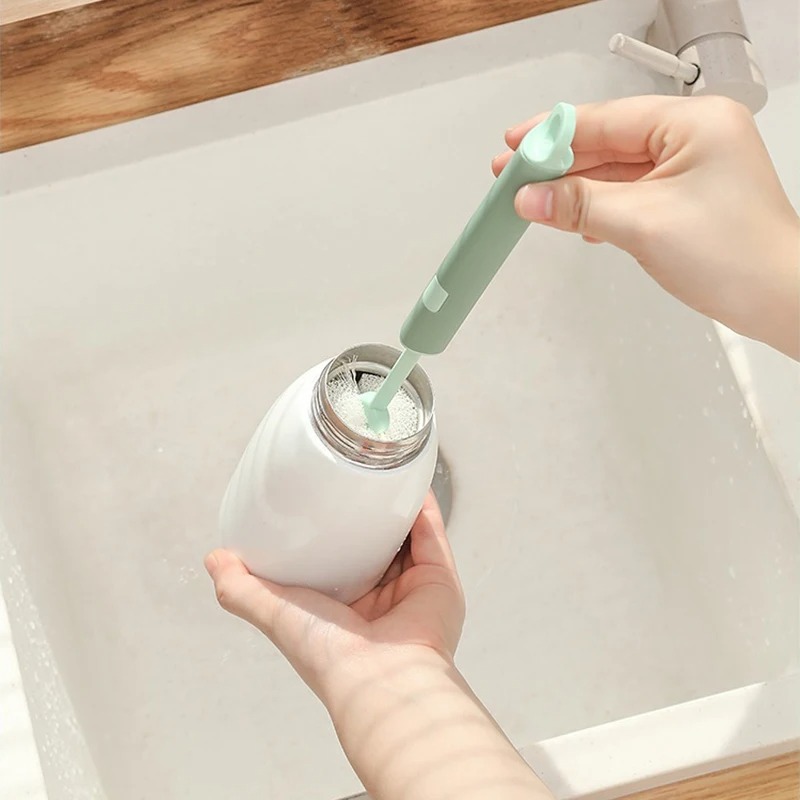 Macroupta Spons Pembersih Botol Long Handle Cleaning Brush 29cm - MCX20 Gambar produk Macroupta Spons Pembersih Botol Long Handle Cleaning Brush 29cm - MCX20