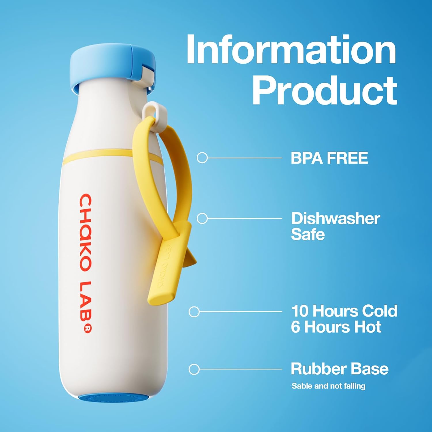CHAKO LAB Botol Minum Air Panas Dingin BPA Free Stainless Steel 520ml - CL520 Gambar produk CHAKO LAB Botol Minum Air Panas Dingin BPA Free Stainless Steel 520ml - CL520