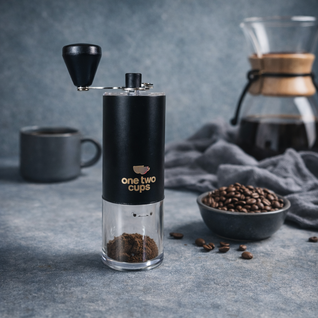 Gambar produk One Two Cups Alat Penggiling Kopi Manual Coffee Grinder Ceramic Core - 4011