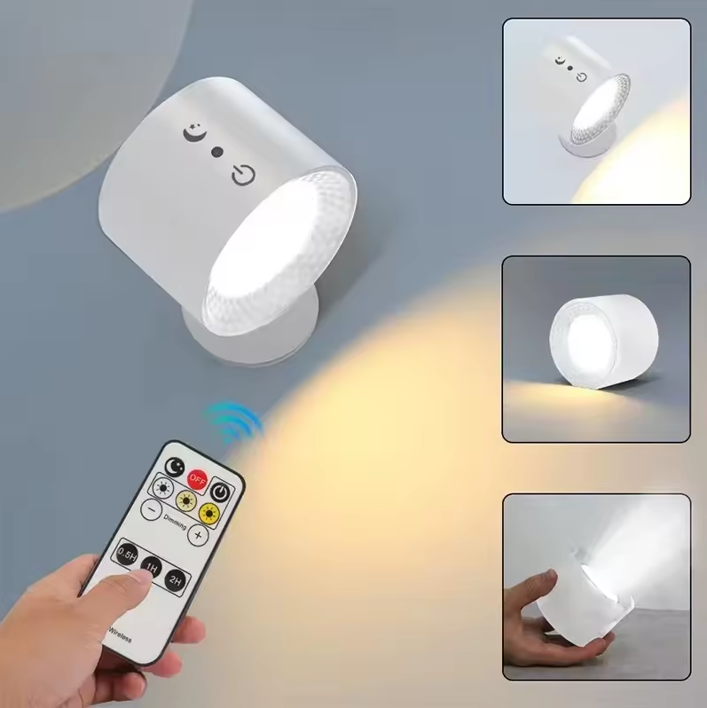 MESGET Lampu Baca Magnetik Wireless Led Spotlight Rechargeable 1800mAh - CR4 Gambar produk MESGET Lampu Baca Magnetik Wireless Led Spotlight Rechargeable 1800mAh - CR4