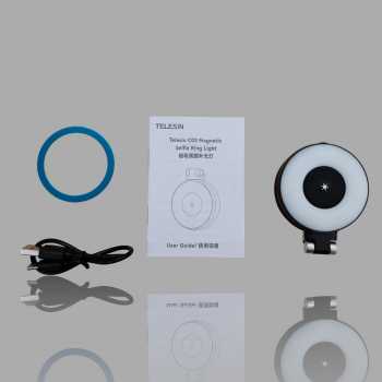 Gambar produk TELESIN Lampu Ring Light Magnetic 3in1 Color Adjustable Length 500mAh - S5-BGD-07