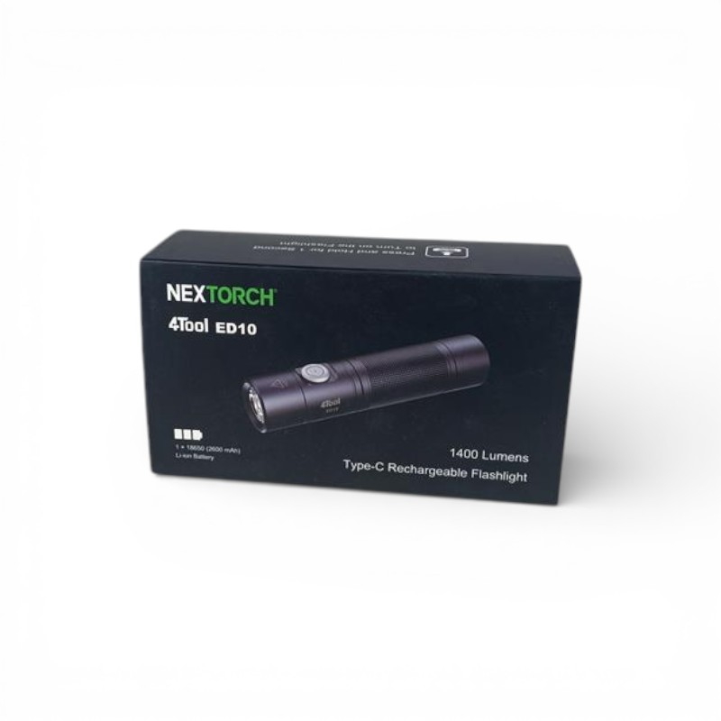 Gambar produk 4Tool Senter LED Flashlight Type C Rechargeable IPX7 400 Lumens - ED10