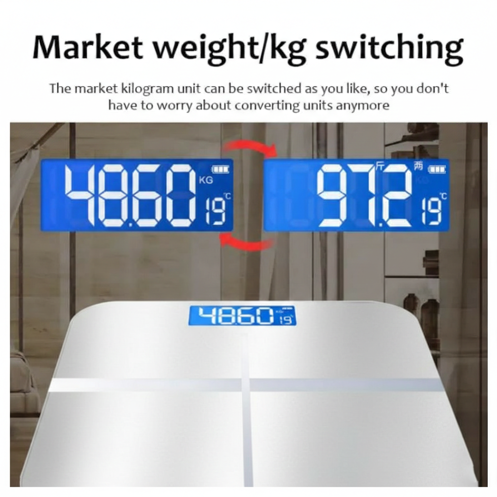 LIFEHOOD Timbangan Badan Digital Scale LED Display 180kg Charging - SC-08 Gambar produk LIFEHOOD Timbangan Badan Digital Scale LED Display 180kg Charging - SC-08