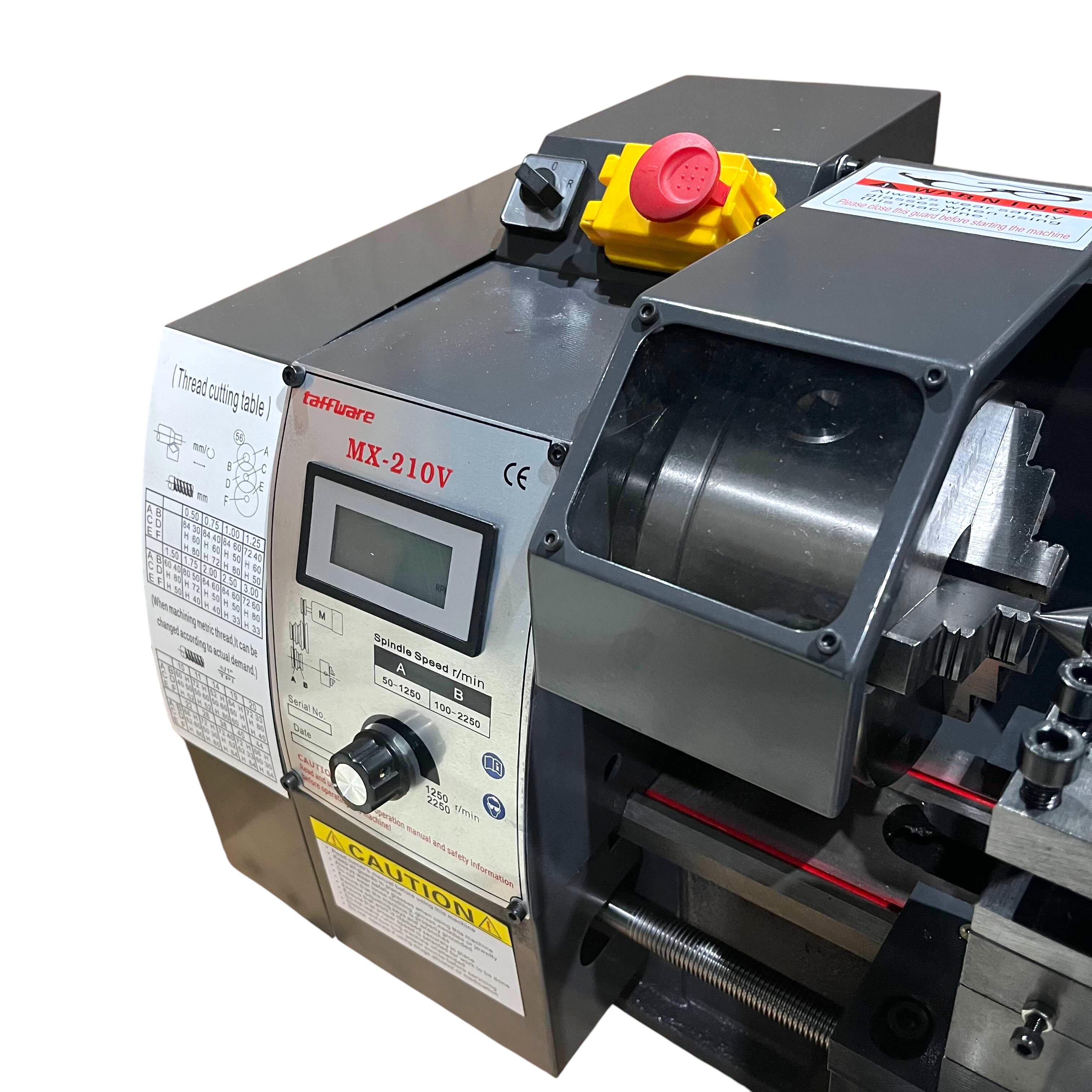 Taffware Mesin Bubut Mini Lathe Bench High-Power Brushless 1100W 400mm - MX-210V Gambar produk Taffware Mesin Bubut Mini Lathe Bench High-Power Brushless 1100W 400mm - MX-210V