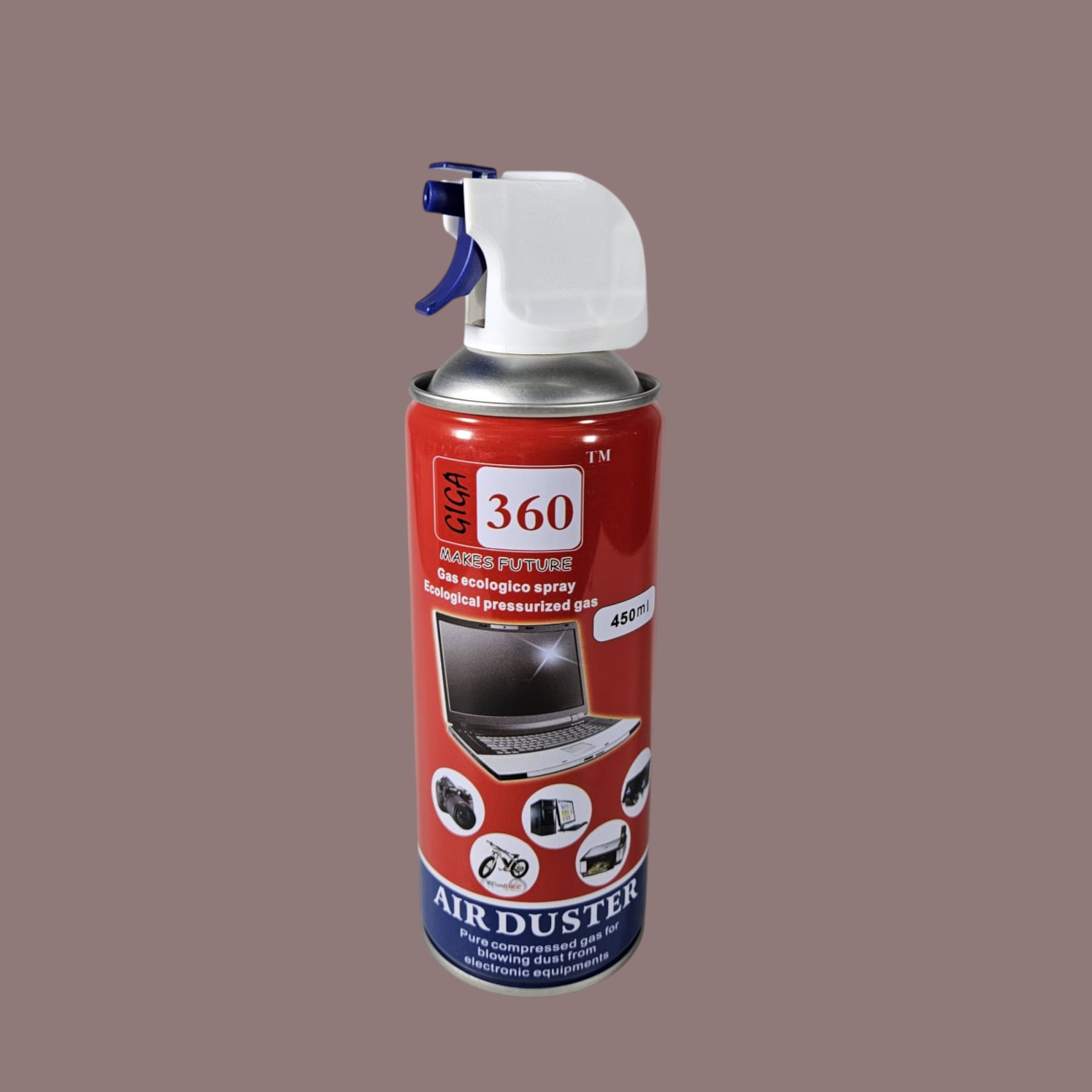 GIGA 360 Air Duster High Pressure Compressed Gas Semprotan Angin 450ml - GG3 Gambar produk GIGA 360 Air Duster High Pressure Compressed Gas Semprotan Angin 450ml - GG3
